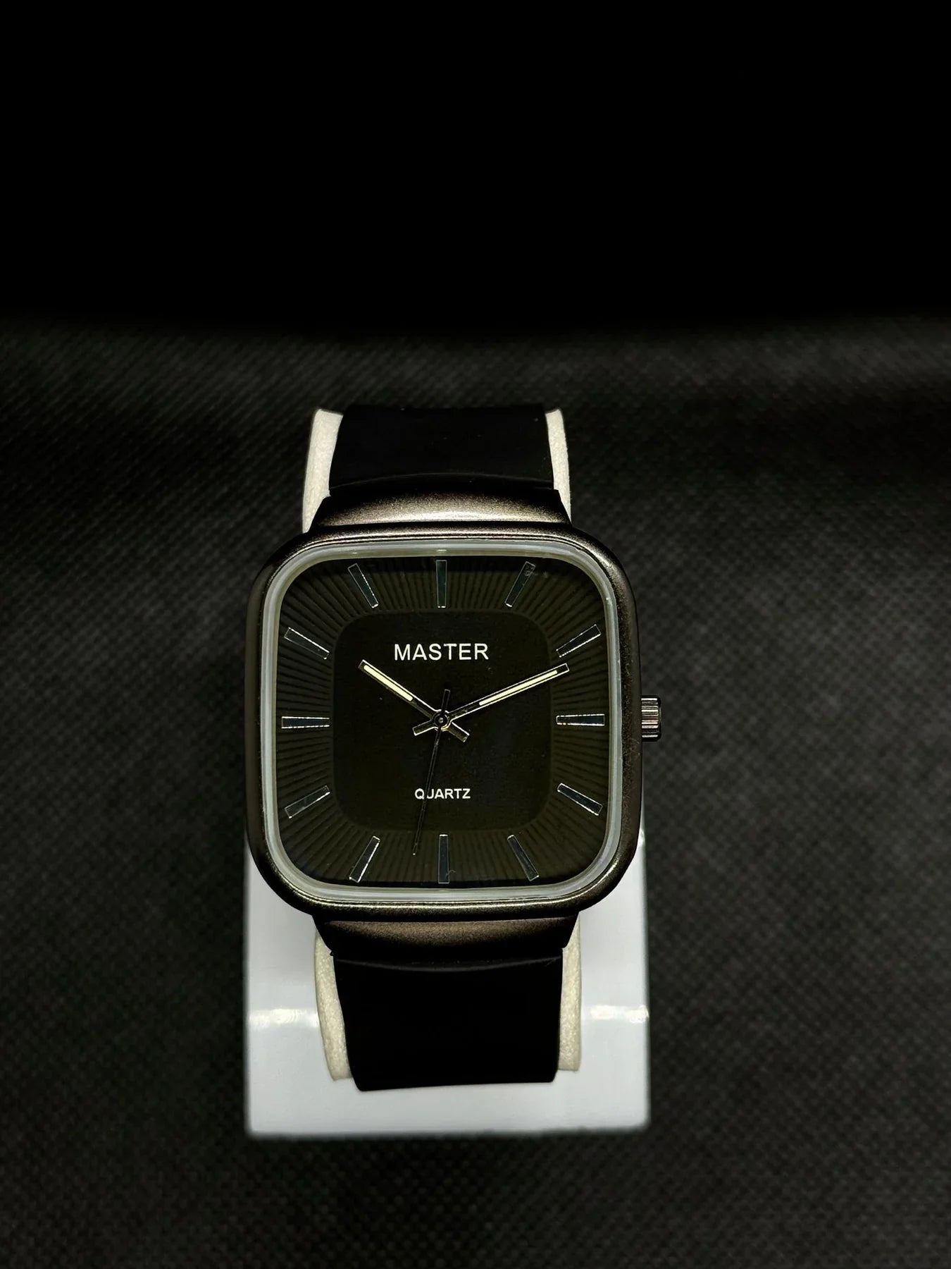 Mast Black Belt with Black Dial