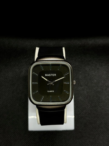 Mast Black Belt with Black Dial