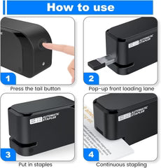 Automatic Stapler - Compatible with 24/6 and 26/6 Staples